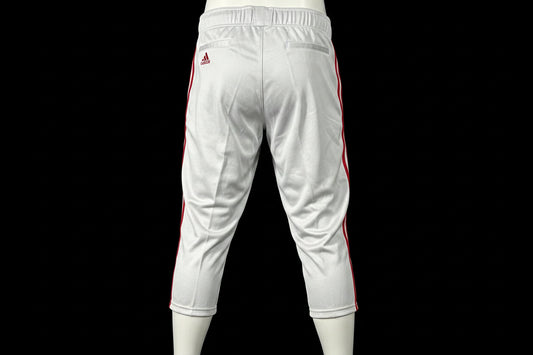 Pantalón de Pants Adidas Gris con rayas rojas talla M