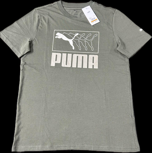 Playera Puma verde manga corta talla S
