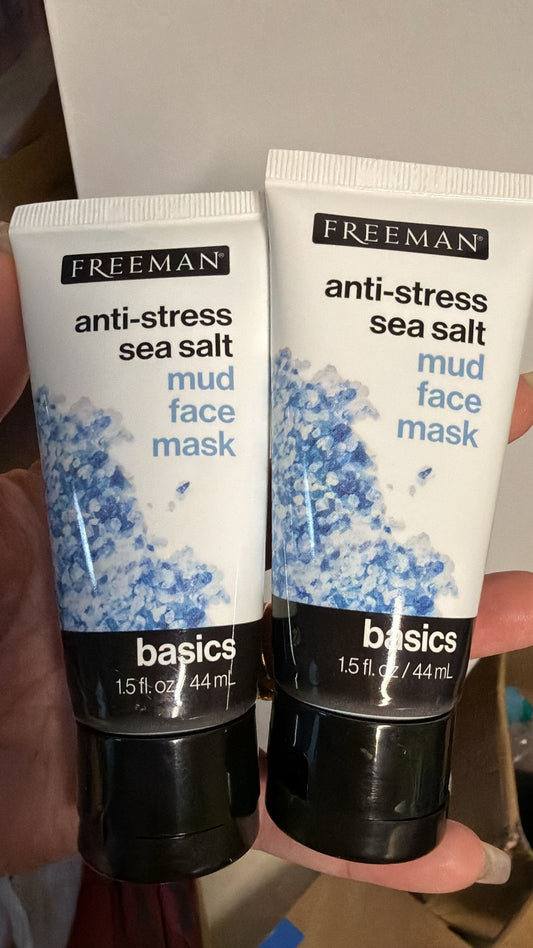 ANTI-STRESS SEA SALT MUD FACE MASK SET DE 2 MARCA FREEMAN