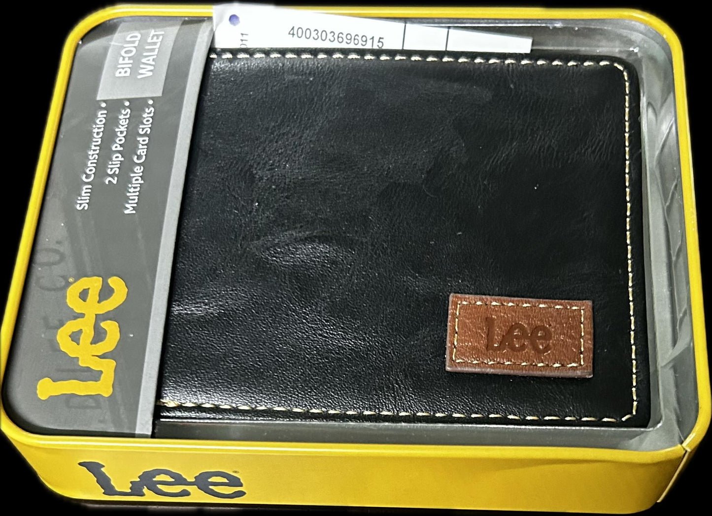 Cartera para hombre negra marca Lee
