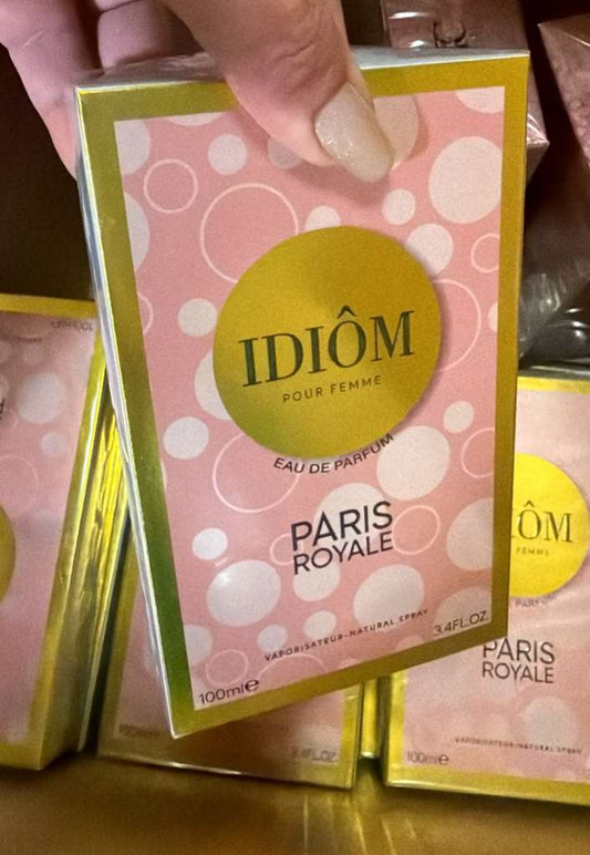Perfume IDIÔM Paris Royale - Eau de Parfum para Mujer, 100ml. Inspirado en la sofisticación atemporal de Miss Dior