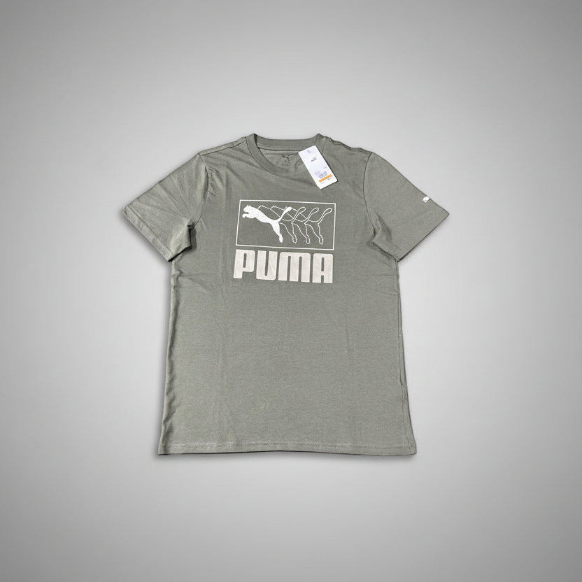 Playera Puma verde manga corta talla S