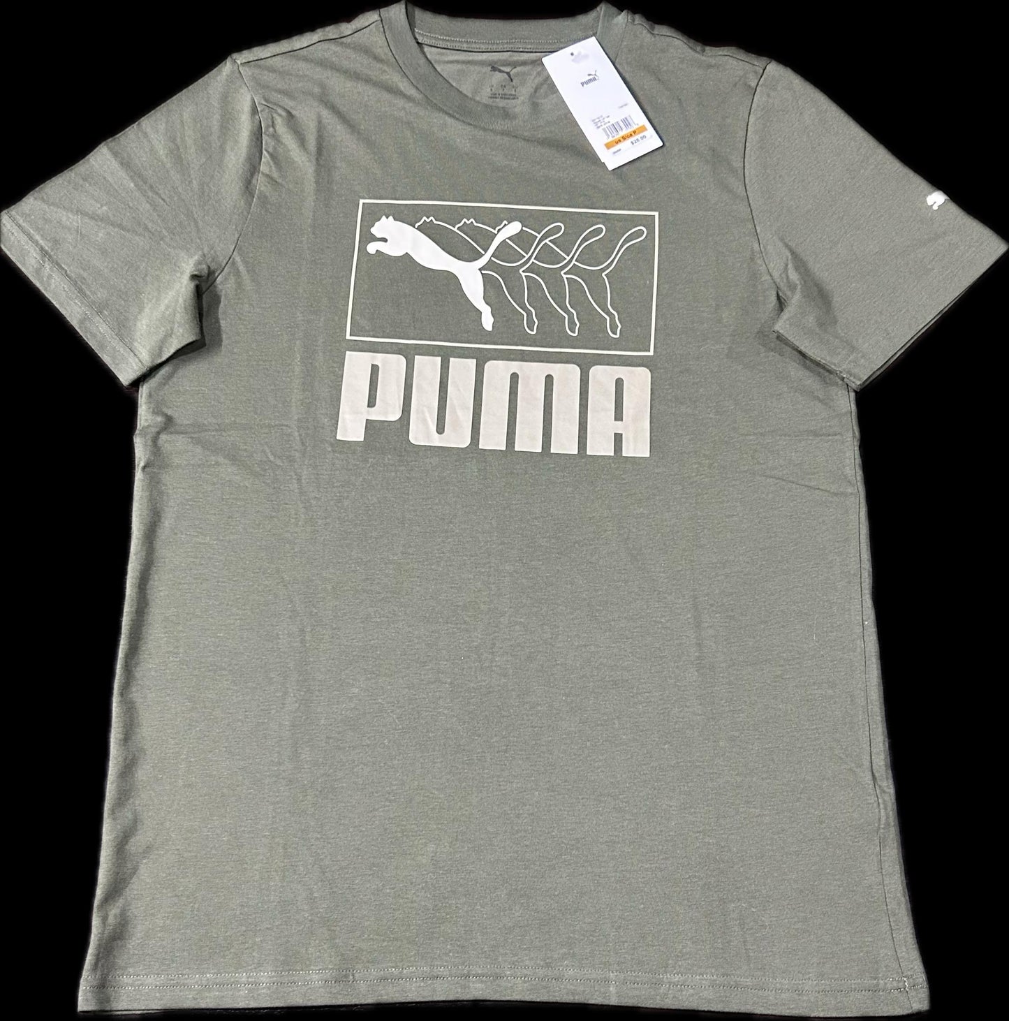 Playera Puma verde manga corta talla S