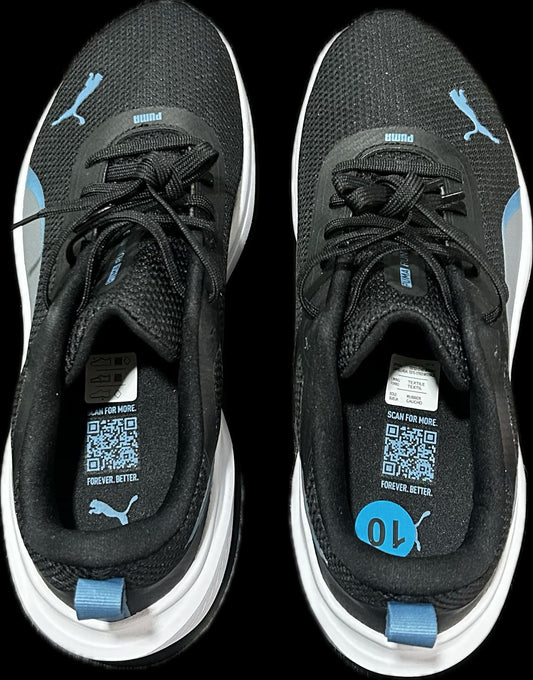 Tenis Puma azul marino con gris talla 7 y medio