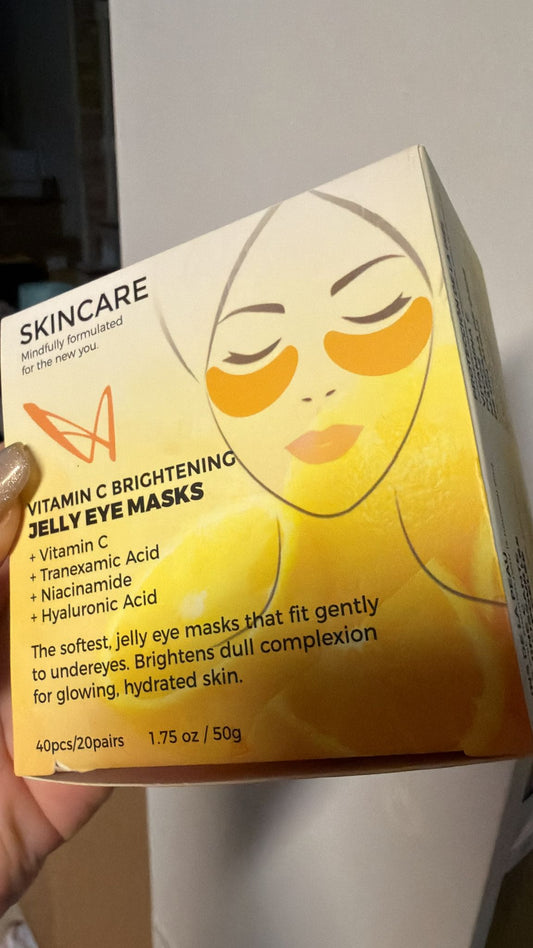 Parches de Hidrogel Vitamin C Brightening Jelly Eye Masks – Ilumina, Hidrata y Revitaliza.
